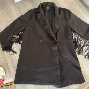 Fringe Black Dress